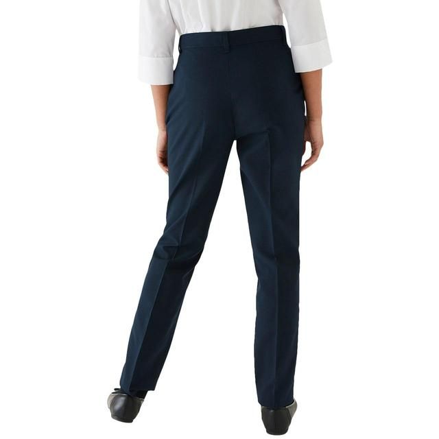 M&amp;amp;S Girls 2pk Skinny Leg Trousers 3-14Y Navy