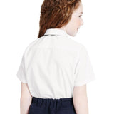 M&amp;amp;S Girls 3pk Slim Fit Easy Iron School Blouses 3-14 Years White
