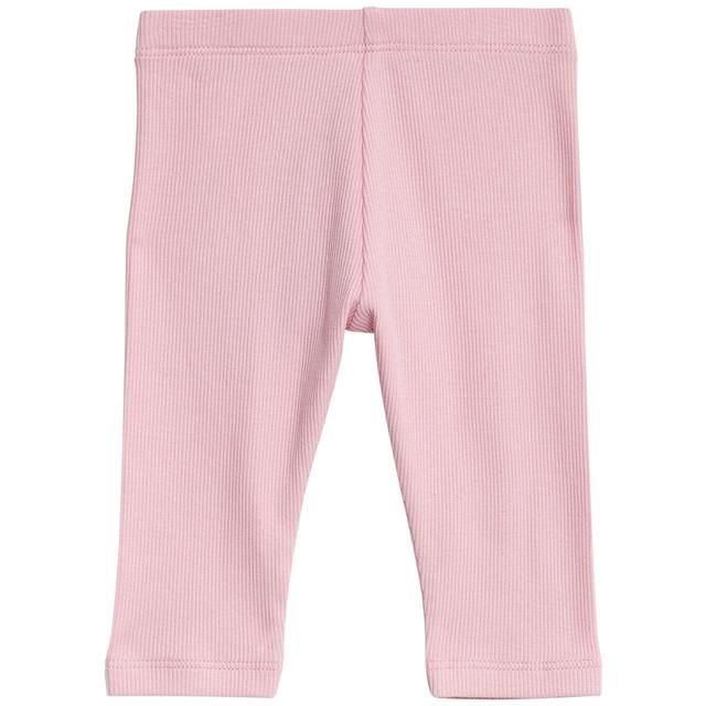 M&amp;amp;S Girls Collection Cotton Rich Leggings 0 Months-3 Years Pink