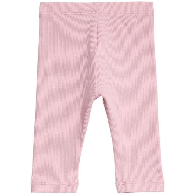 M&amp;amp;S Girls Collection Cotton Rich Leggings 0 Months-3 Years Pink