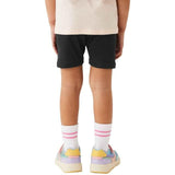 M&amp;amp;S Girls Cotton Rich Plain Shorts 3 Pack 2-7 Years Black