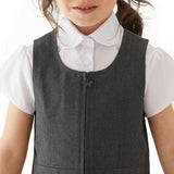 M&amp;amp;S Girls Permanent Pleats School Pinafore 3-10 Years Grey