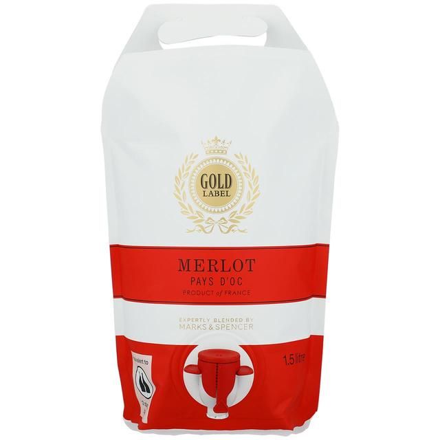 M&amp;amp;S Gold Label Merlot   1.5L