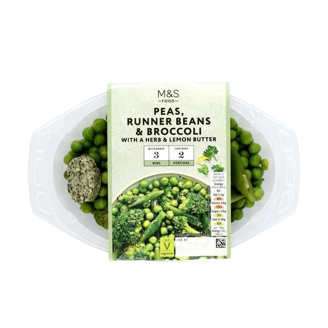 M&amp;amp;S Green Vegetable Medley with Lemon &amp;amp; Herb Butter   300g
