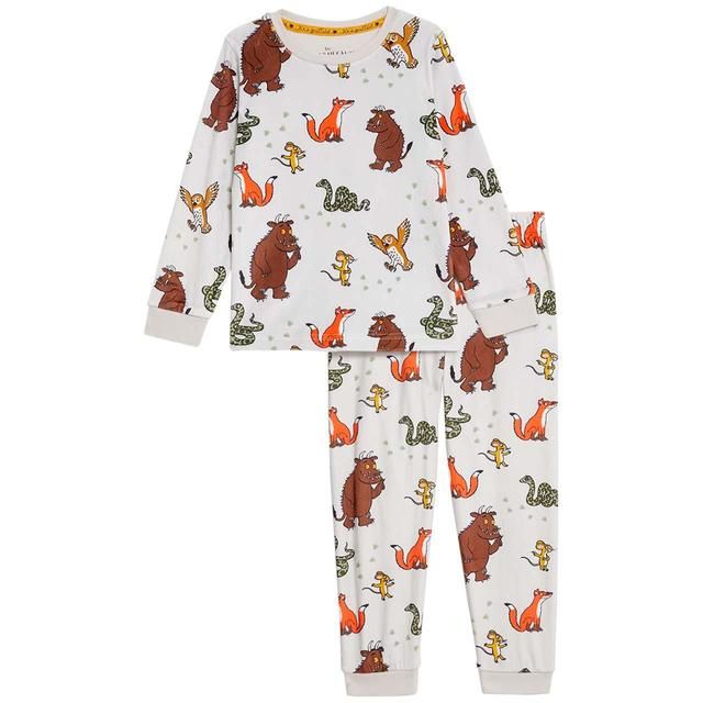 M&amp;amp;S Gruffalo Velour PJ 2-7 Years Ivory
