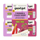 M&amp;amp;S Gut Health Rhubarb &amp;amp; Cherry Live Yogurt    4 x 125g