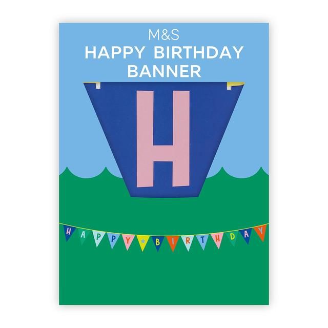M&amp;amp;S Happy Birthday Bunting Banner 3m