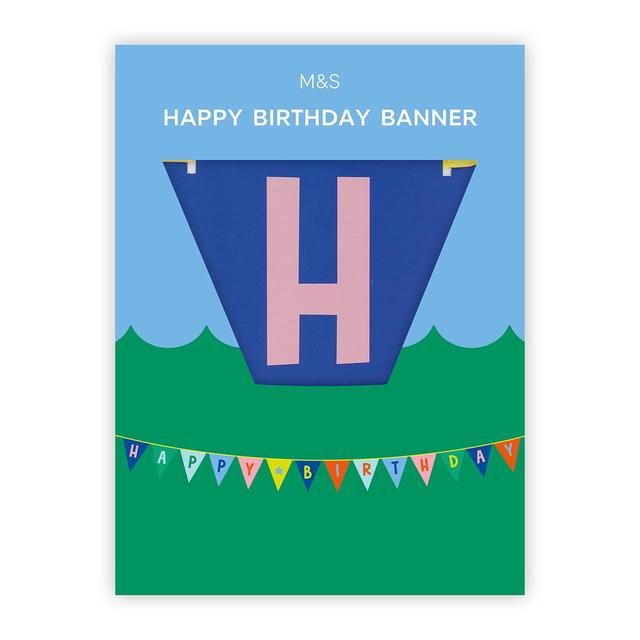 M&amp;amp;S Happy Birthday Bunting Banner 3m