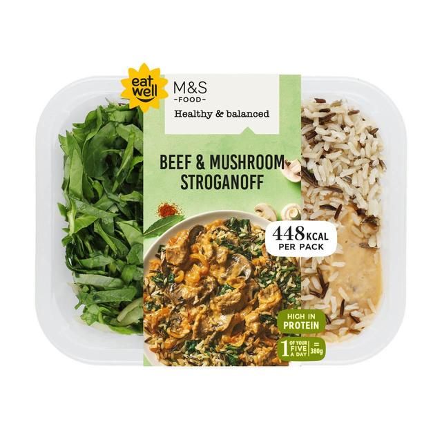 M&amp;amp;S Healthy &amp;amp; Balanced Beef &amp;amp; Mushroom Stroganoff   380g