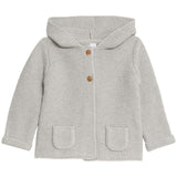 M&amp;amp;S Hooded Chunky Cardigan 0 Months-3 Years Grey Marl