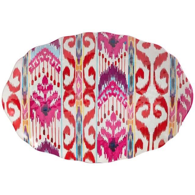 M&amp;amp;S Ikat Brights Oval Platter