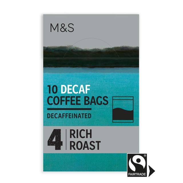 M&amp;amp;S Individually Wrapped Decaffeinated Coffee Bags   10 x 7.5g