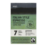 M&amp;amp;S Italian Style Espresso Coffee Pods   30 per pack