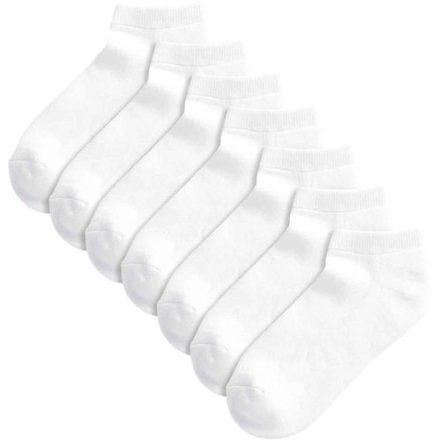 M&amp;amp;S Kids Half Terry Trainer Liner White 7 Pack