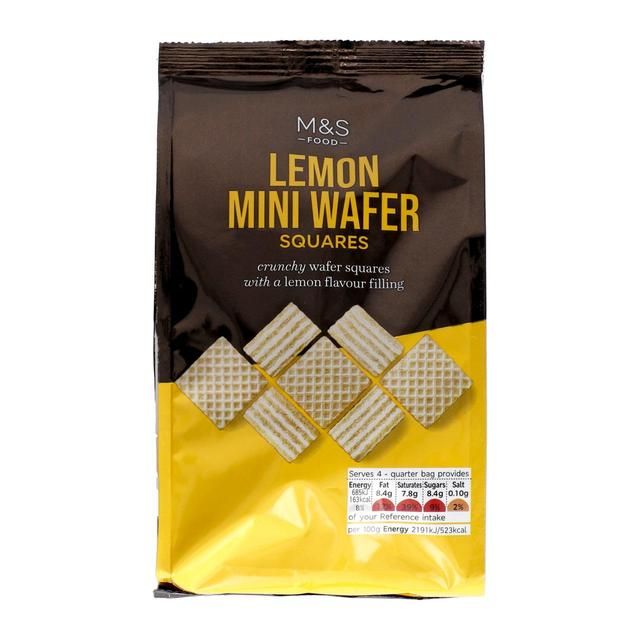 M&amp;amp;S Lemon Wafer Squares   125g