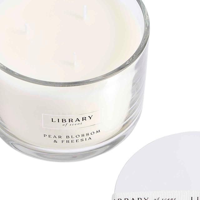 M&amp;amp;S Library of Scent Pear Blossom &amp;amp; Freesia 3 Wick Candle
