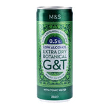 M&amp;amp;S Low Alcohol Extra Dry Gin &amp;amp; Tonic   250ml