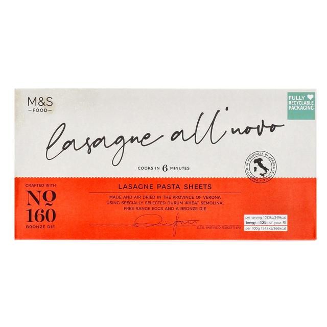 M&amp;amp;S Made in Italy Lasagne Sheets   500g