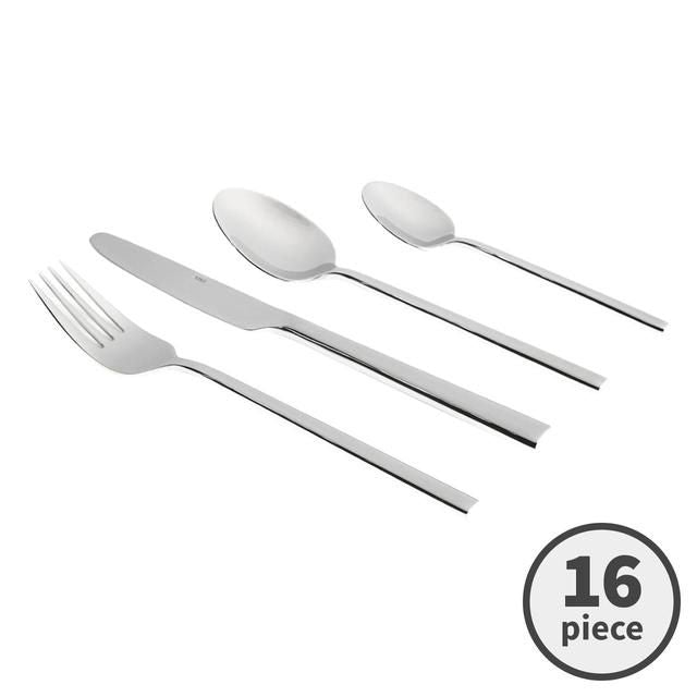 M&amp;amp;S Manhattan Stainless Steel Cutlery Set   16 per pack