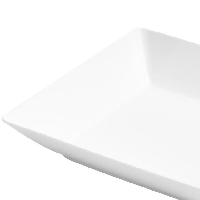 M&amp;amp;S Maxim Porcelain Square White Pasta Bowl