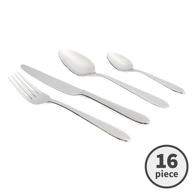 M&amp;amp;S Maxim Stainless Steel Cutlery Set   16 per pack