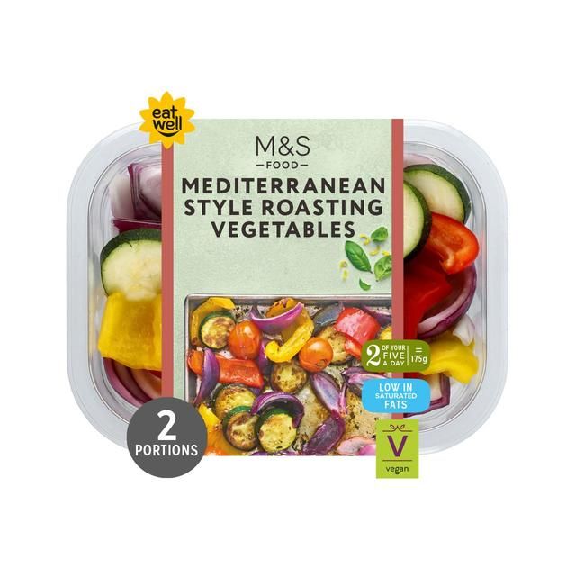 M&amp;amp;S Mediterranean Roasting Vegetables with Basil Dressing   350g