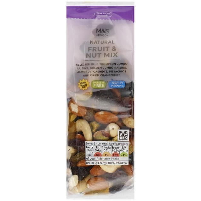 M&amp;amp;S Natural Fruit &amp;amp; Nut Selection   150g