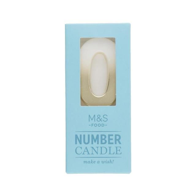 M&amp;amp;S Number 0 Candle