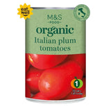 M&amp;amp;S Organic Italian Plum Tomatoes   400g