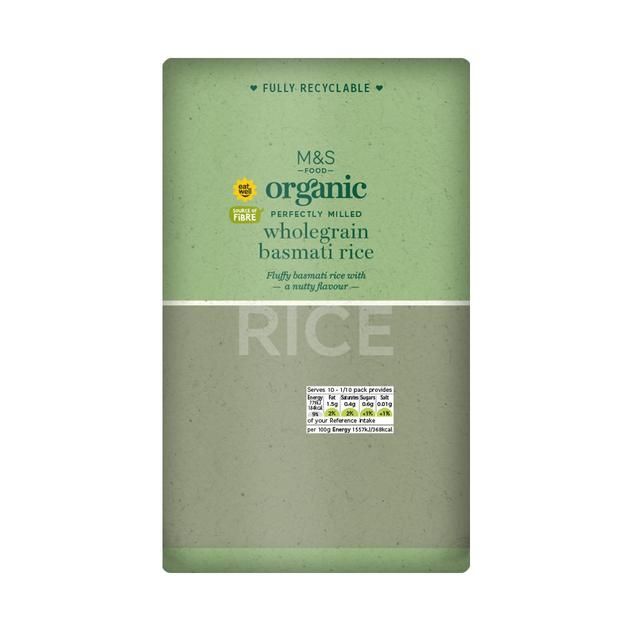 M&amp;amp;S Organic Wholegrain Basmati Rice   500g