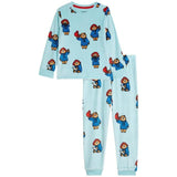 M&amp;amp;S Paddington Velour PJ 2-7 Years Light Blue