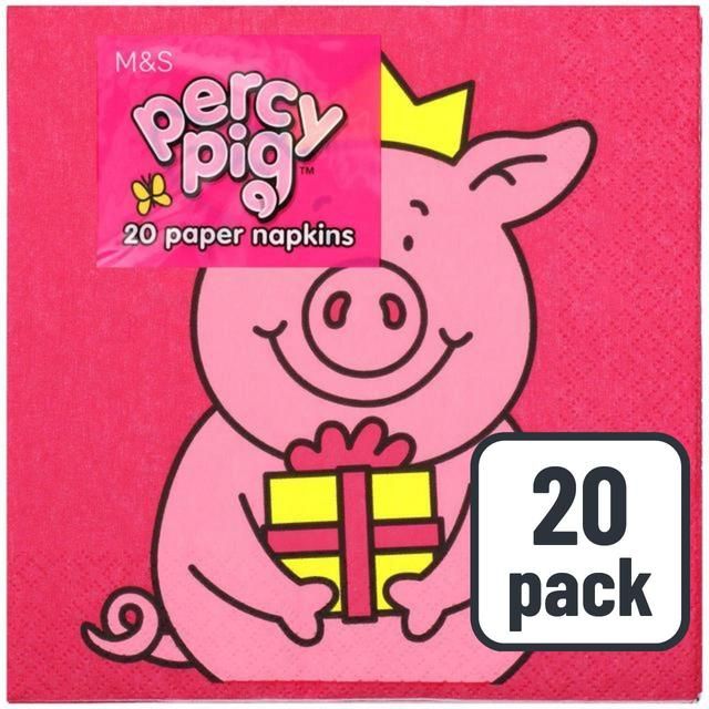 M&amp;amp;S Percy Pig Napkins   20 per pack