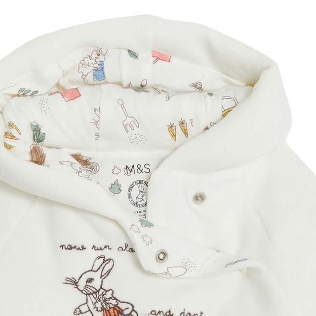 M&amp;amp;S Peter Rabbit Velour Jacket Newborn-9-12 Months Grey