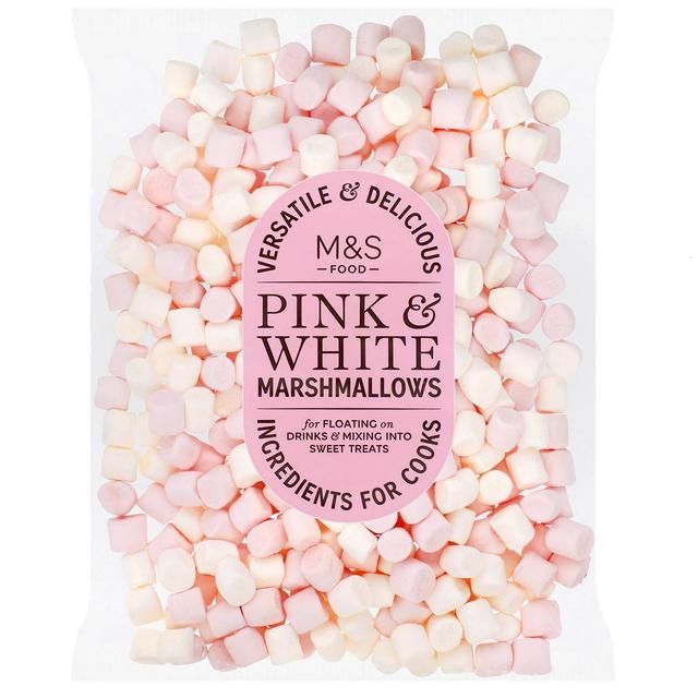 M&amp;amp;S Pink and White Mini Marshmallows   125g