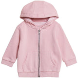 M&amp;amp;S Pink Cotton Zip Through Plain Hoody 0-3 Years