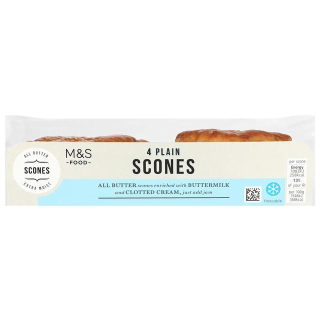 M&amp;amp;S Plain Scones   4 per pack