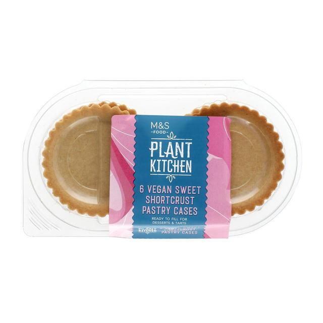 M&amp;amp;S Plant Kitchen 6 Sweet Shortcrust Pastry Cases   144g