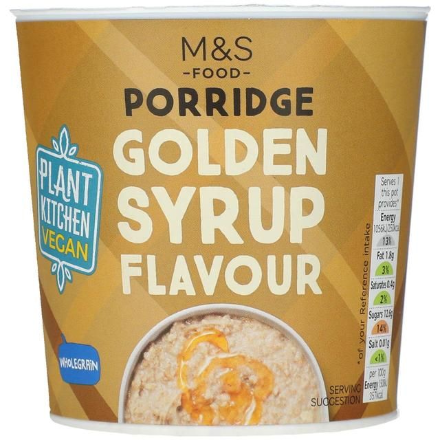 M&amp;amp;S Plant Kitchen Golden Syrup Flavour Porridge Pot   70g