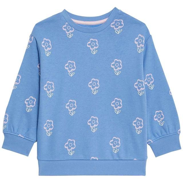 M&amp;amp;S Printed Sweatshirt 2-7 Years Blue