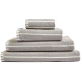 M&amp;amp;S Pure Cotton Carved Stripe Extra Large Towel Light Grey