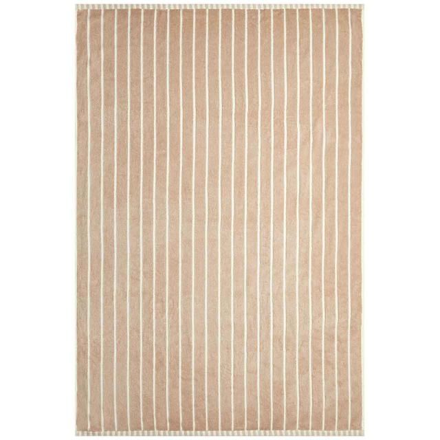 M&amp;amp;S Pure Cotton Carved Stripe Hand Towel Natural
