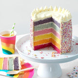 M&amp;amp;S Rainbow Sponge Layer Cake   1.3kg