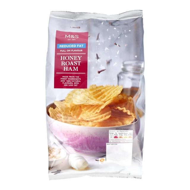 M&amp;amp;S Reduced Fat Honey Roast Ham Crisps   150g