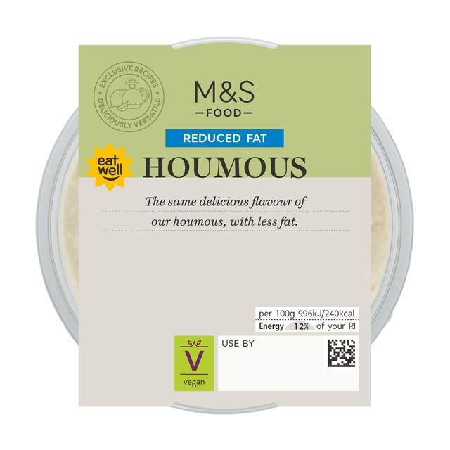 M&amp;amp;S Reduced Fat Houmous with Extra Virgin Olive Oil   230g