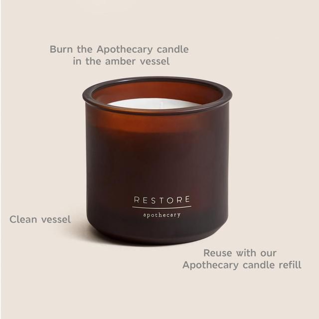 M&amp;amp;S Restore Refillable Candle Amber