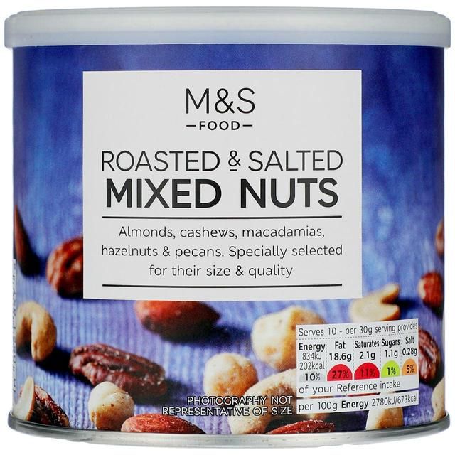 M&amp;amp;S Roasted &amp;amp; Salted Mixed Nuts   300g