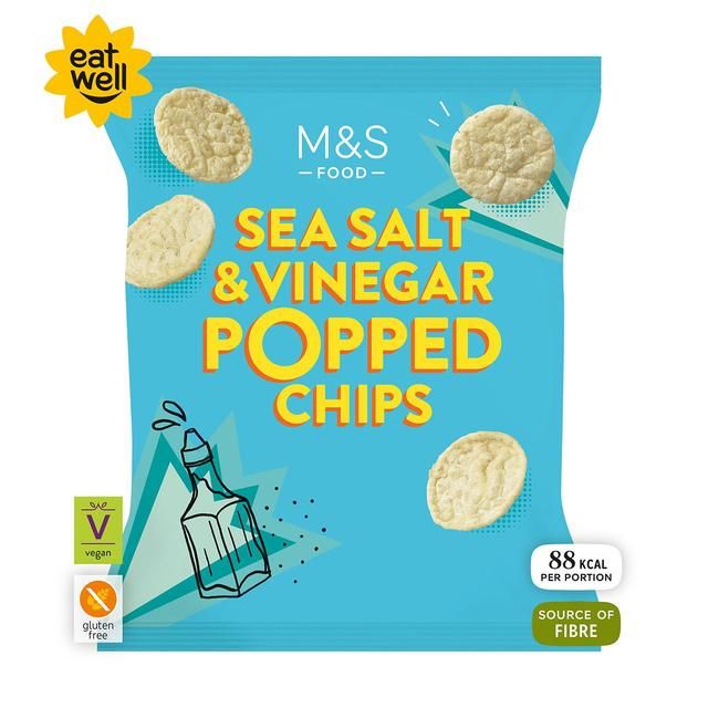 M&amp;amp;S Sea Salt &amp;amp; Apple Cider Vinegar Popped Potato Chips   80g