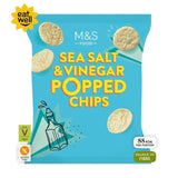 M&amp;amp;S Sea Salt &amp;amp; Apple Cider Vinegar Popped Potato Chips   80g