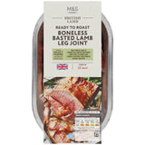 M&amp;amp;S Select Farms Boneless Basted Lamb Leg Joint    450g
