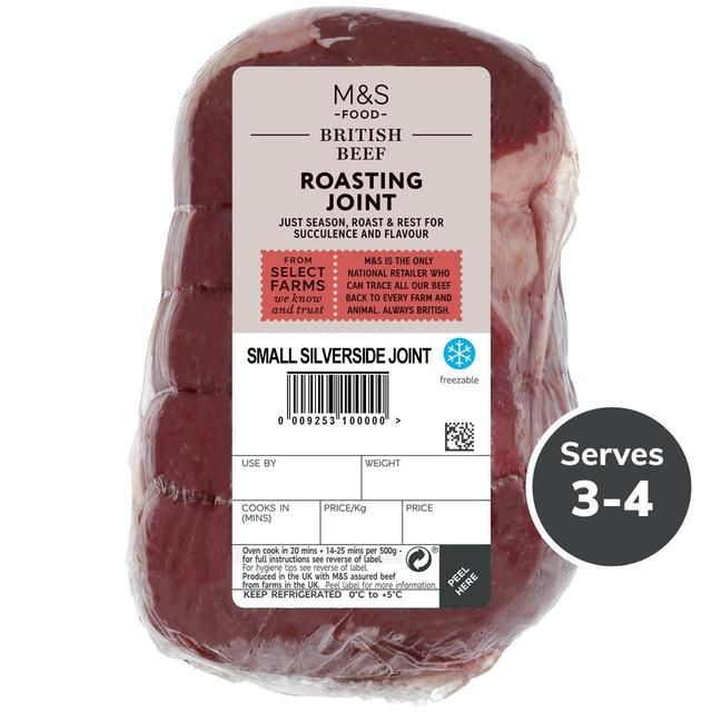 M&amp;amp;S Select Farms British Beef Roasting Joint   Typically: 1.07kg